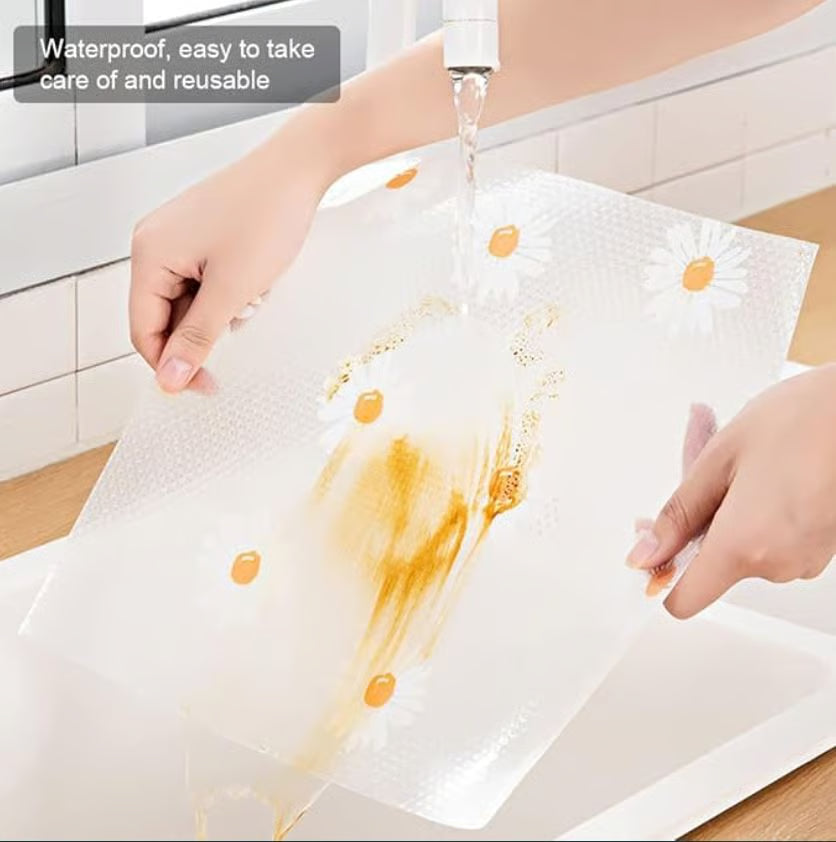 🌸 لفائف بلاستيك أنيقة لتنظيم وحماية الخزائن